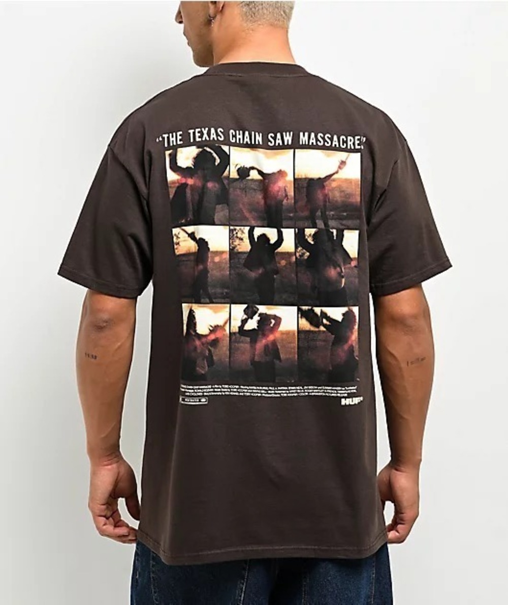 HUF X Texas Chainsaw Massacre Unparalleled Terror Brown T-Shirt